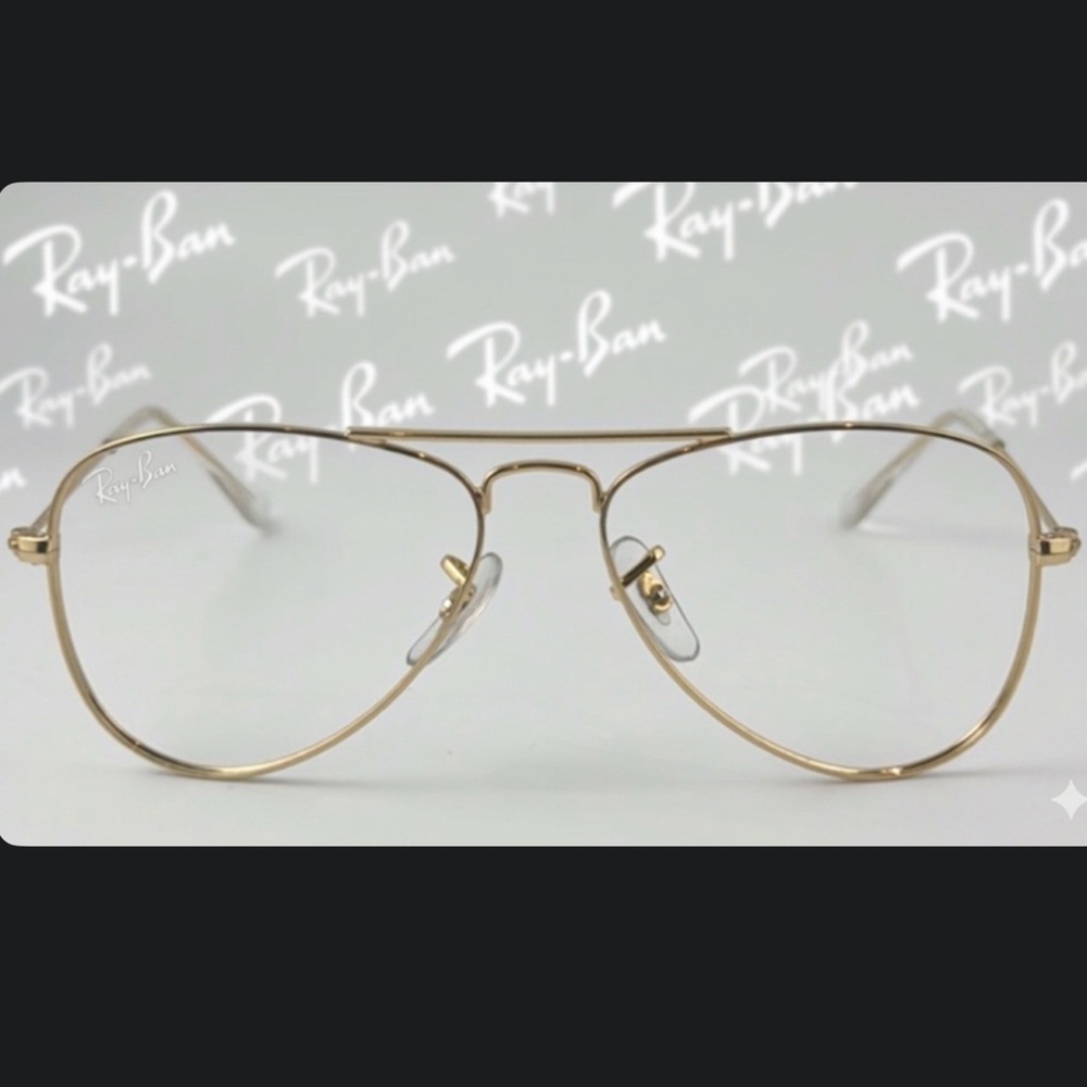 Authentic Ray-Ban kids designer signature aviator prescription eyeglasses frames